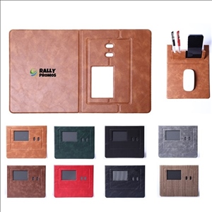 Leather Multifunctional Mouse Pad With Phone Holder